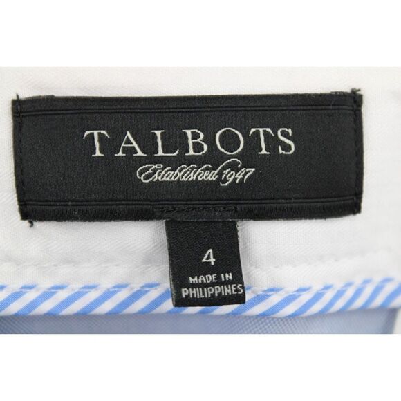 TALBOTS SIZE 4 WOMENS PENCIL SKIRTS BLUE CHAMBRAY & PINK ORANGE LOT OF 2 EUC - Picture 15 of 16